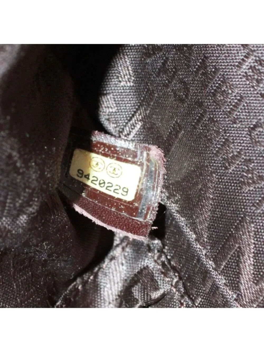 Chanel Choco Bar Mini Caviar Leather Dark Brown Boston Bag Silver